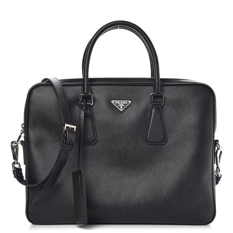 prada tessuto saffiano travel briefcase|Prada saffiano card case.